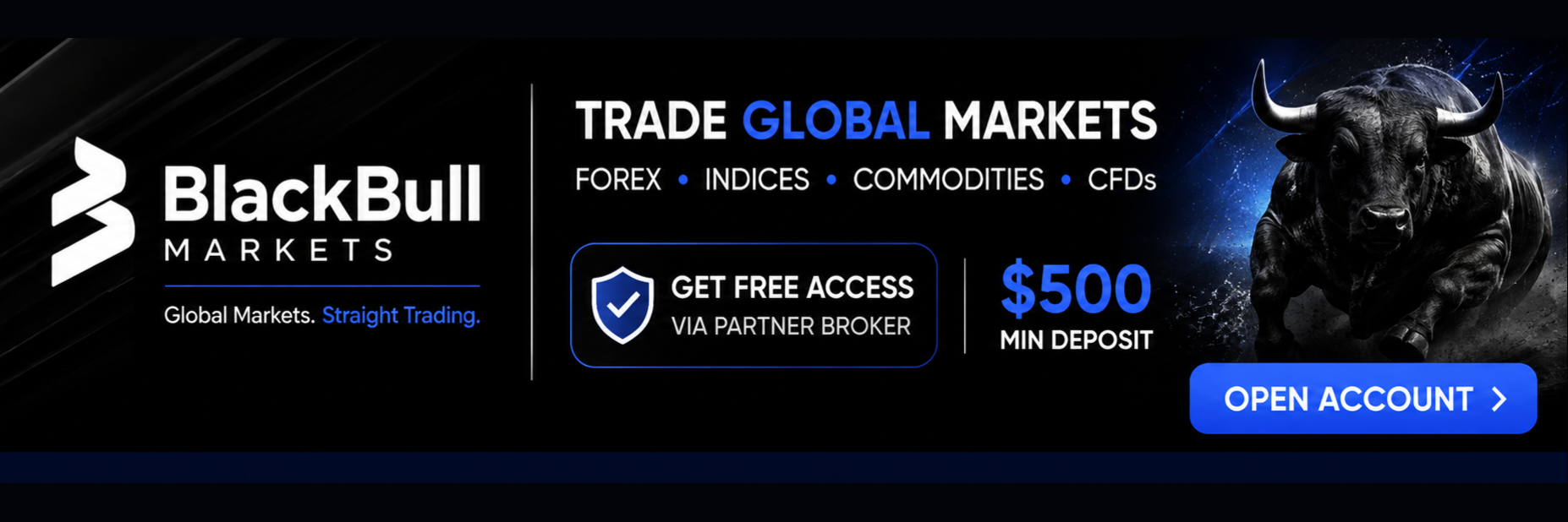 BlackBull Markets: free ArcisTrade access via partner broker, 500 dollar minimum deposit