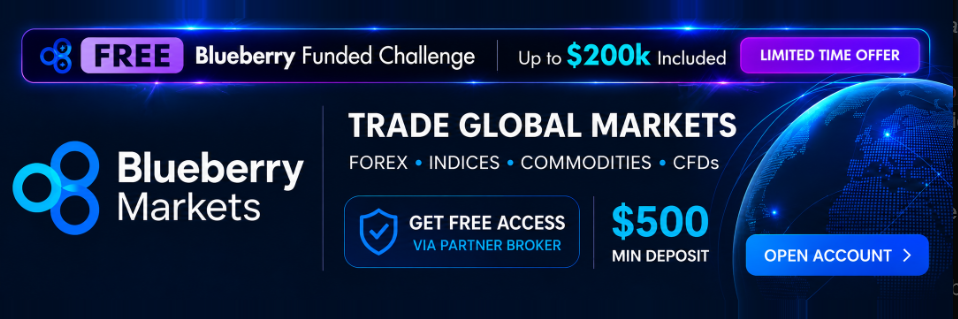 Blueberry Markets: free ArcisTrade access via partner broker, 500 dollar minimum deposit